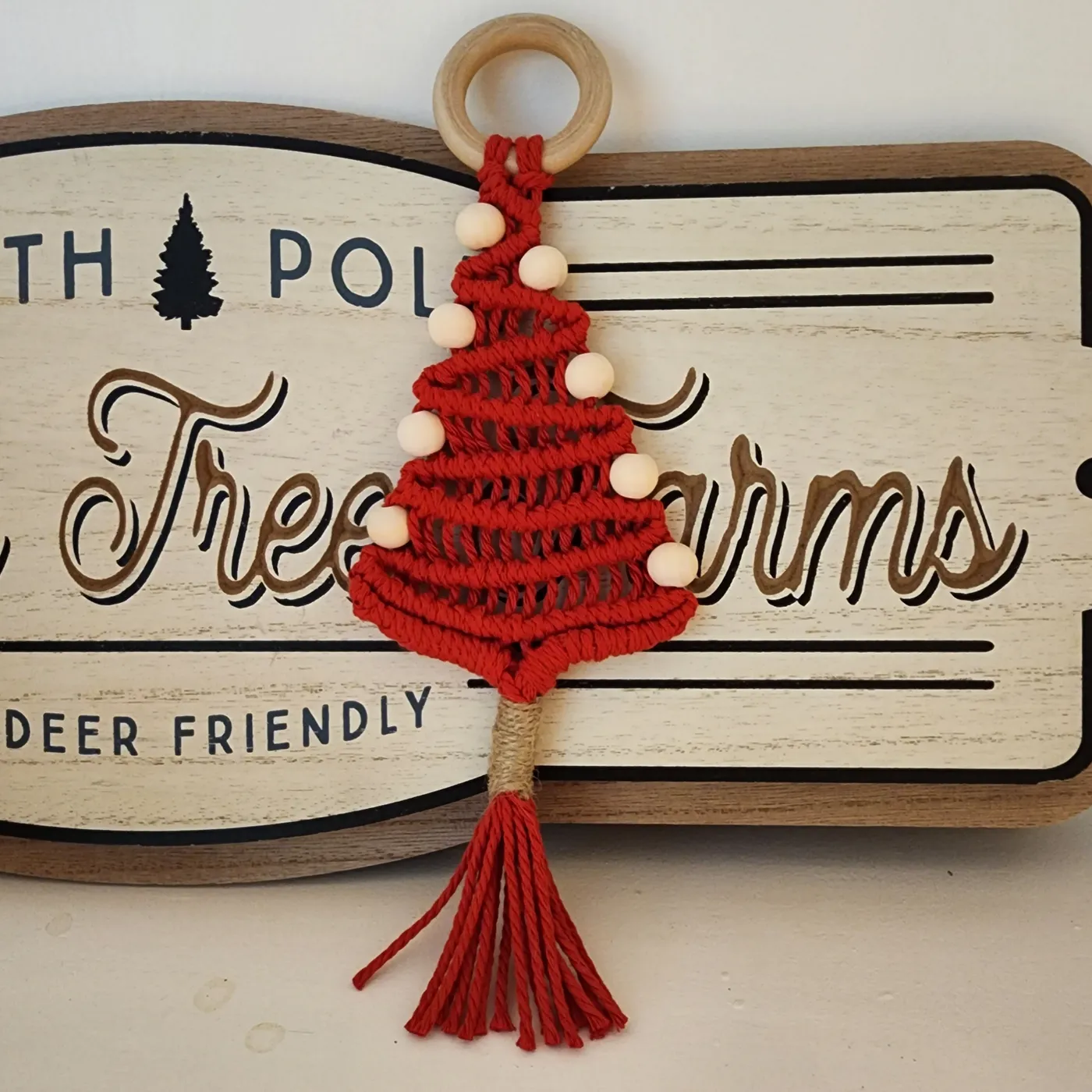 Macrame Christmas Tree Ornament | Handmade Boho Holiday Decor – Ona  Homestyle