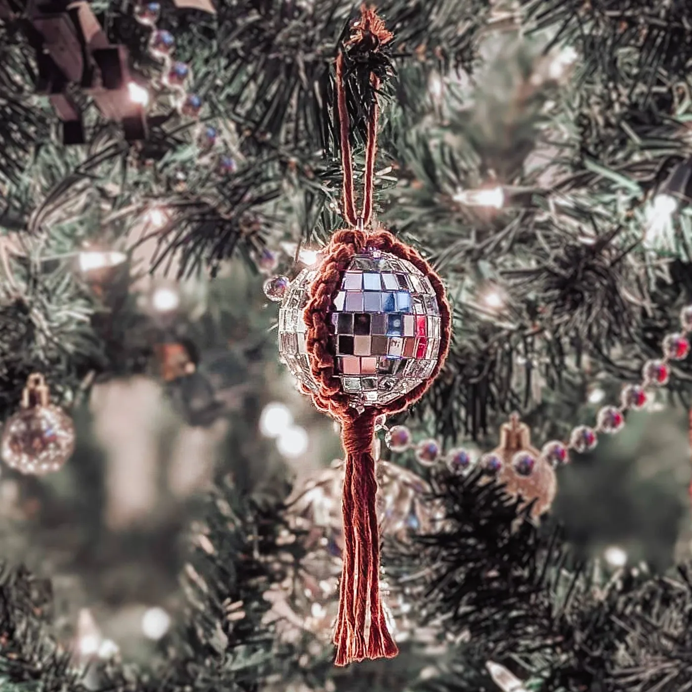 Macrame Disco Holiday Ornament – Atomic Polish