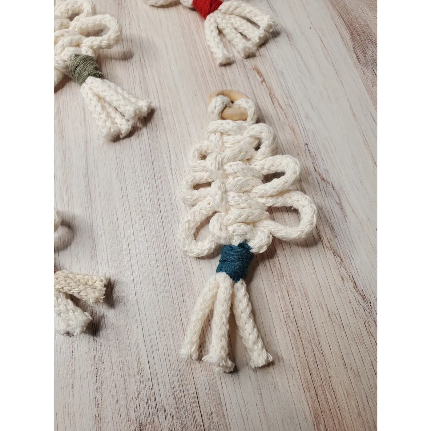 Macrame Ornaments - Light Tree - - Chickadee Art Collective