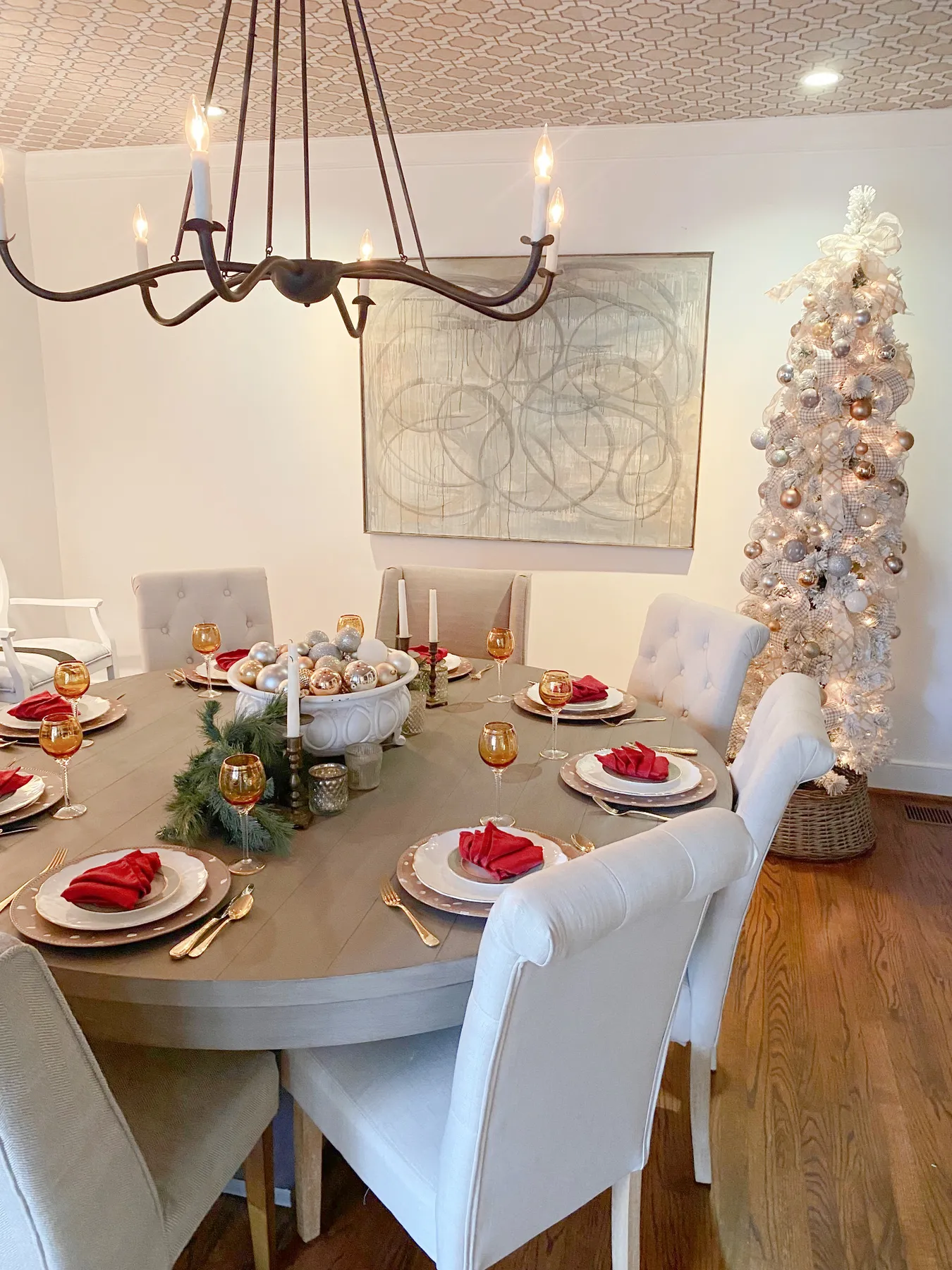 Making Spirits Bright || Our Christmas Dining Room - Southern State of Mind  Blog by Heather
