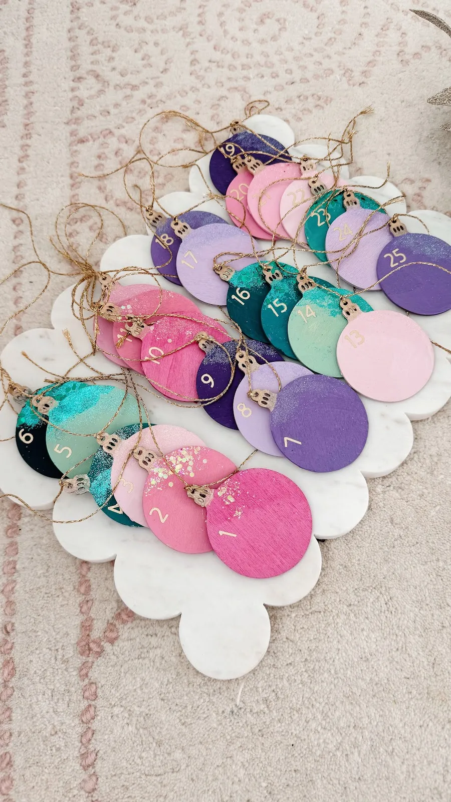 MAMA Jots: DIY Faux Ornament x Kids Advent Calendar