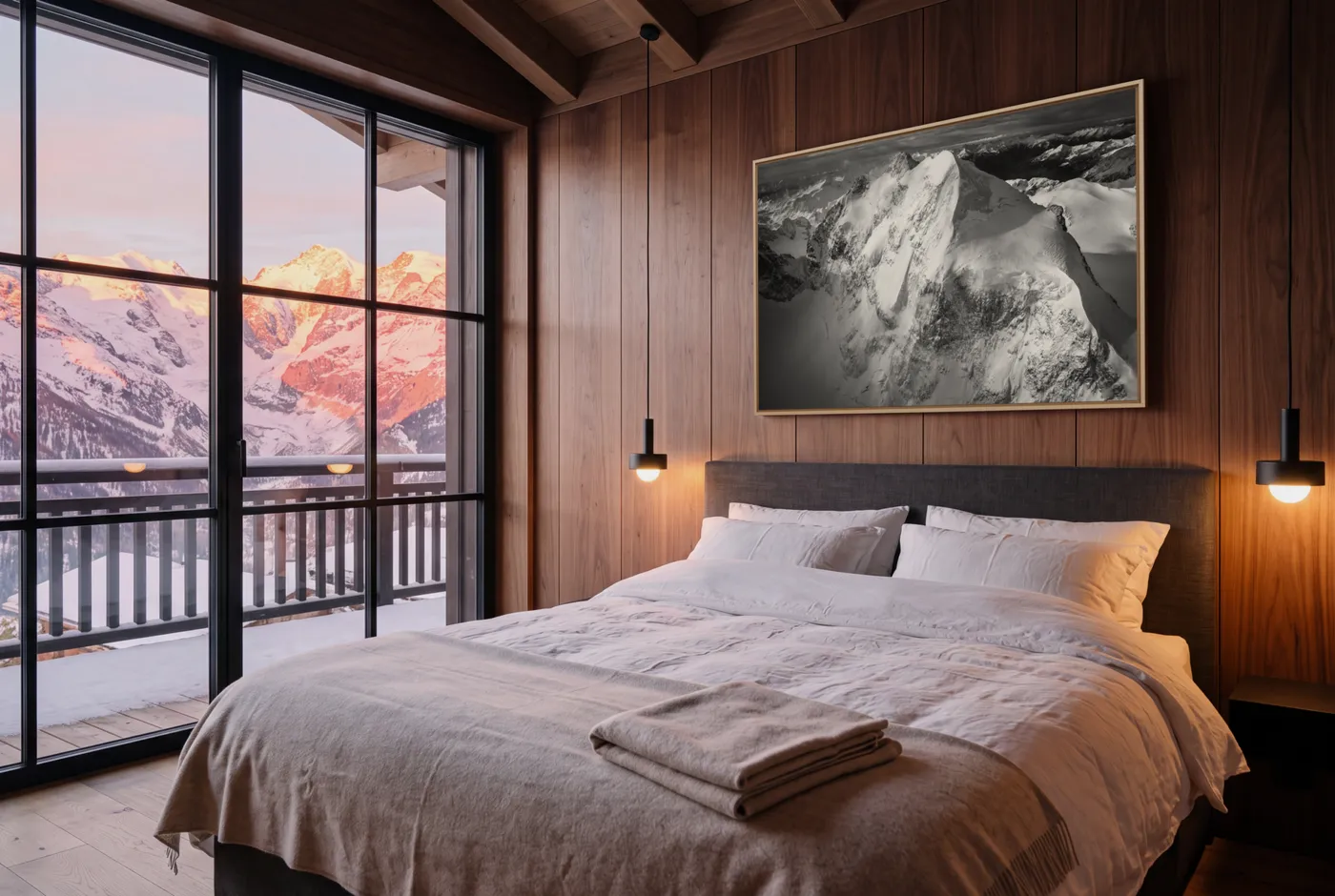 Master Suite in a Chalet: Creating a Panoramic Retreat