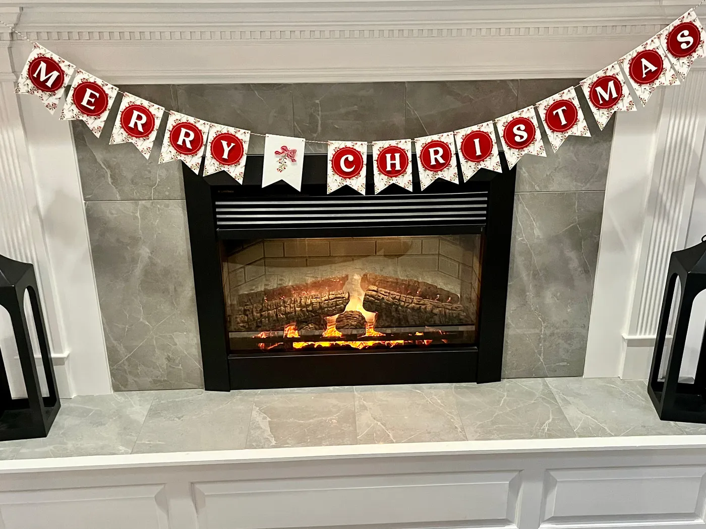 Merry Christmas Banner Holly | shopdecomod