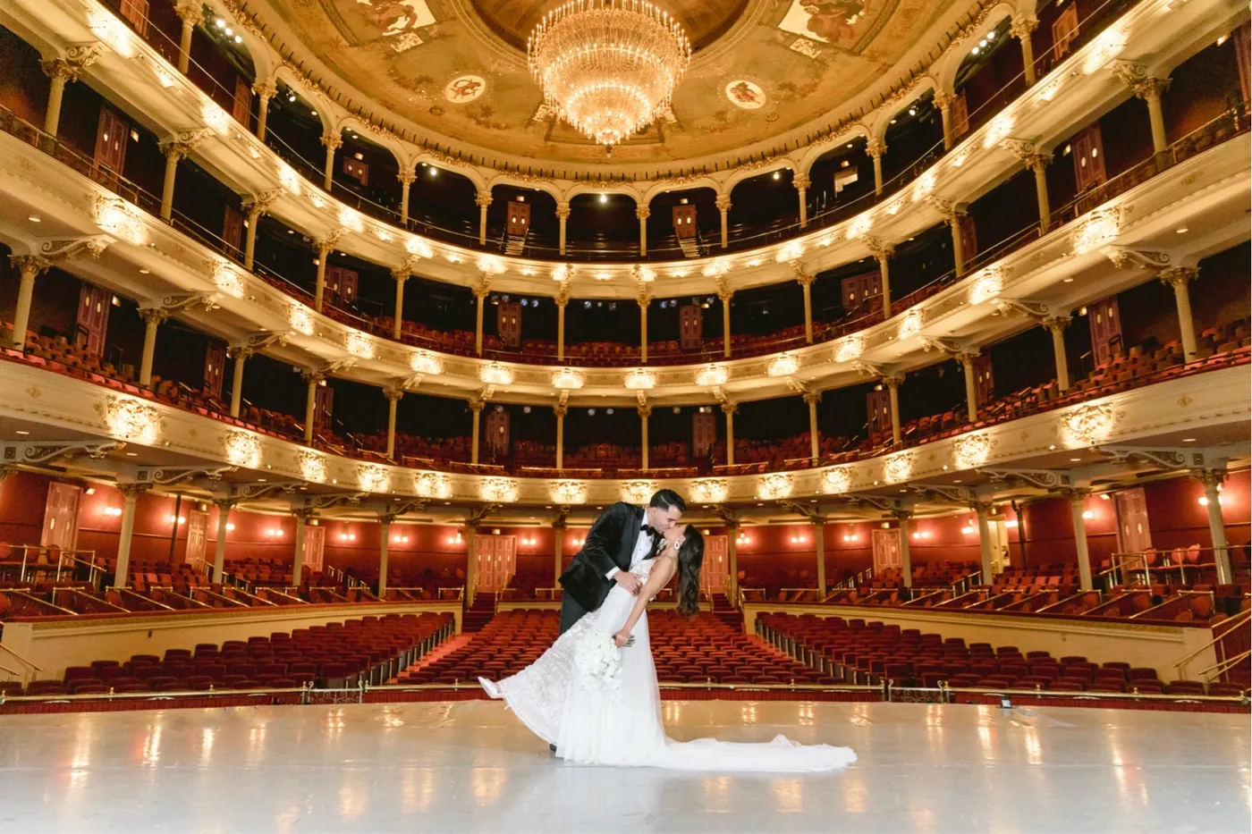 Milanee & Amine | Stylish NYE Wedding at The Academy of Music | Emily Wren  Photography - emilywren.com