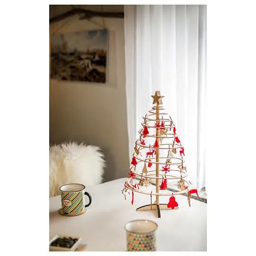 Mini Christmas tree SPIRA wood 42 cm | online sales on HOLYART.com