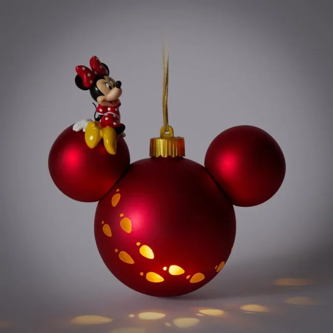 Minnie Mouse Light-Up Bauble Ornament | Disney Store