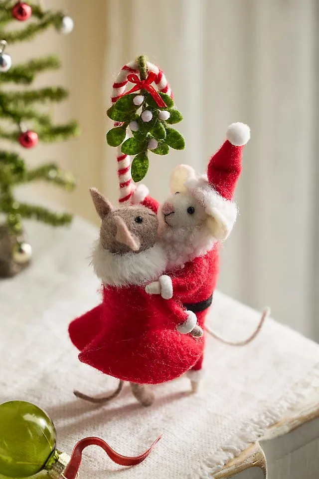 Mistletoe Mice Felt Critter Scene | Terrain