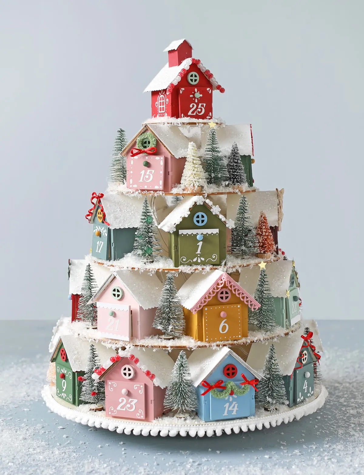 Modern Advent Village Modo Winter Village Wooden Advent Calendar – Modo Creative