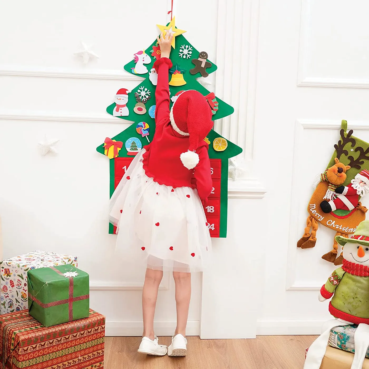 Montessori Advent Calendar - Felt Christmas Tree Toy for 3yr – Project  Montessori