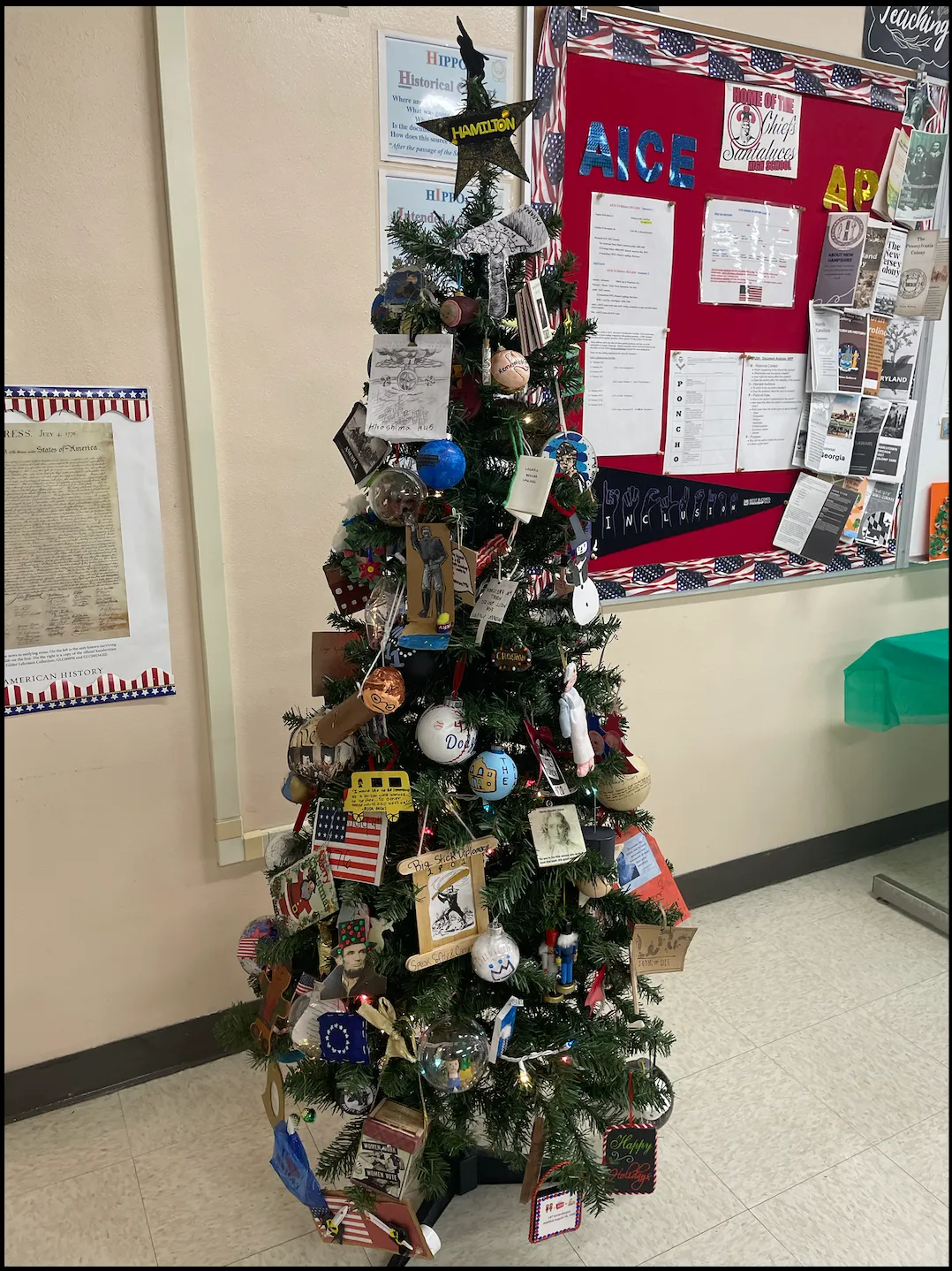 Ms. Mangone's Historical Christmas Tree – The Tribe
