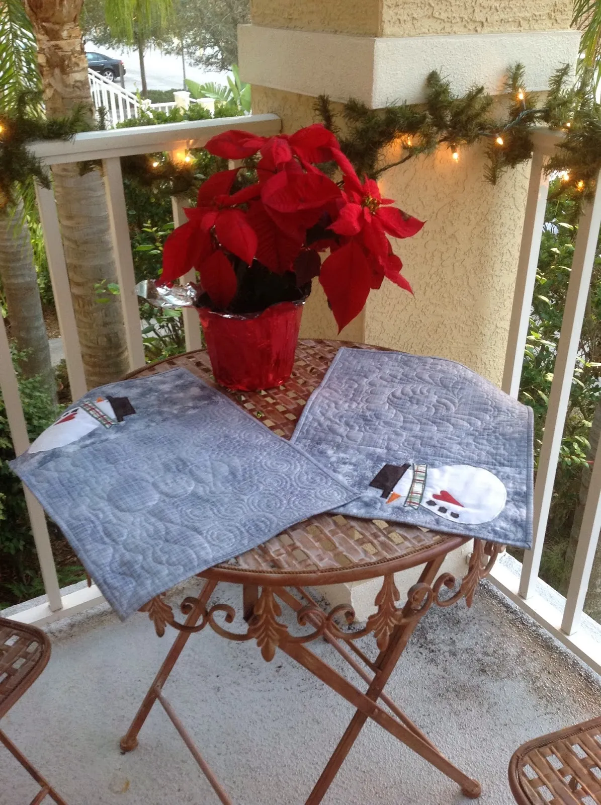 Musings of a Menopausal Melon...mmmquilts: Snowman Placemats
