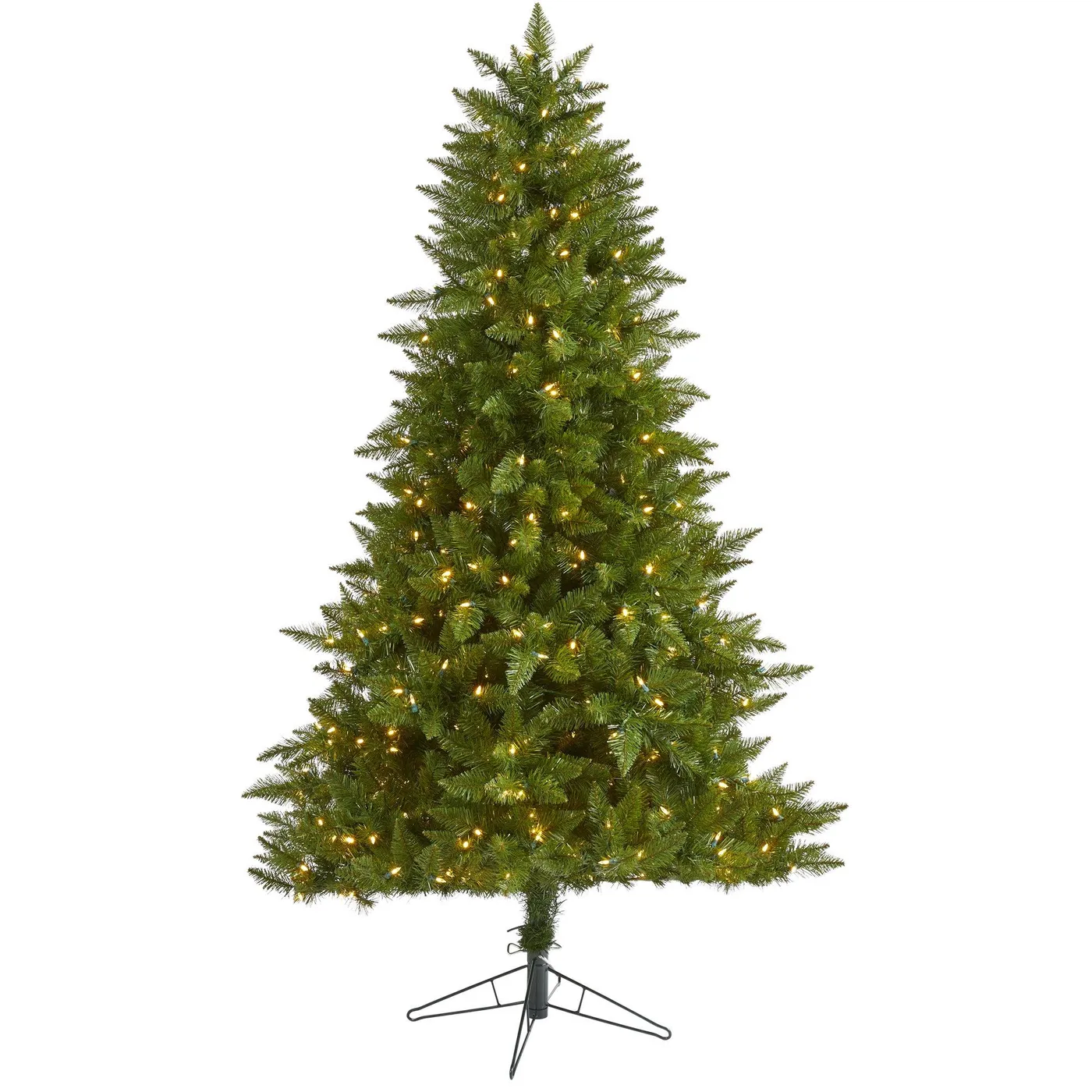 Nearly Natural 6.5' Vermont Spruce Artificial Christmas Tree with 450 Warm  White (Multifunction) LED Lights with Instant Connect Technology and 984  Bendable Branches - Shop