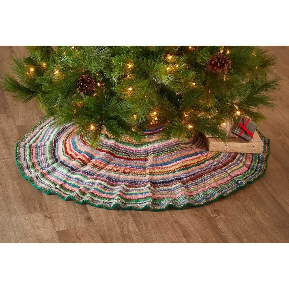 Nepali Remnant Holiday Tree Skirt - Bunyaad