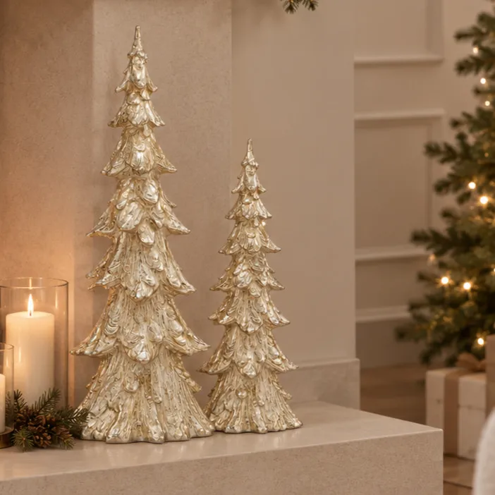 Nicholas Small Decorative Christmas Tree Silver | MFI