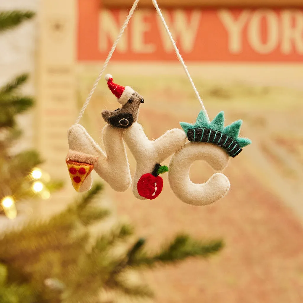 NYC Icons Ornament | Handmade New York City Christmas Ornament – Craftspring