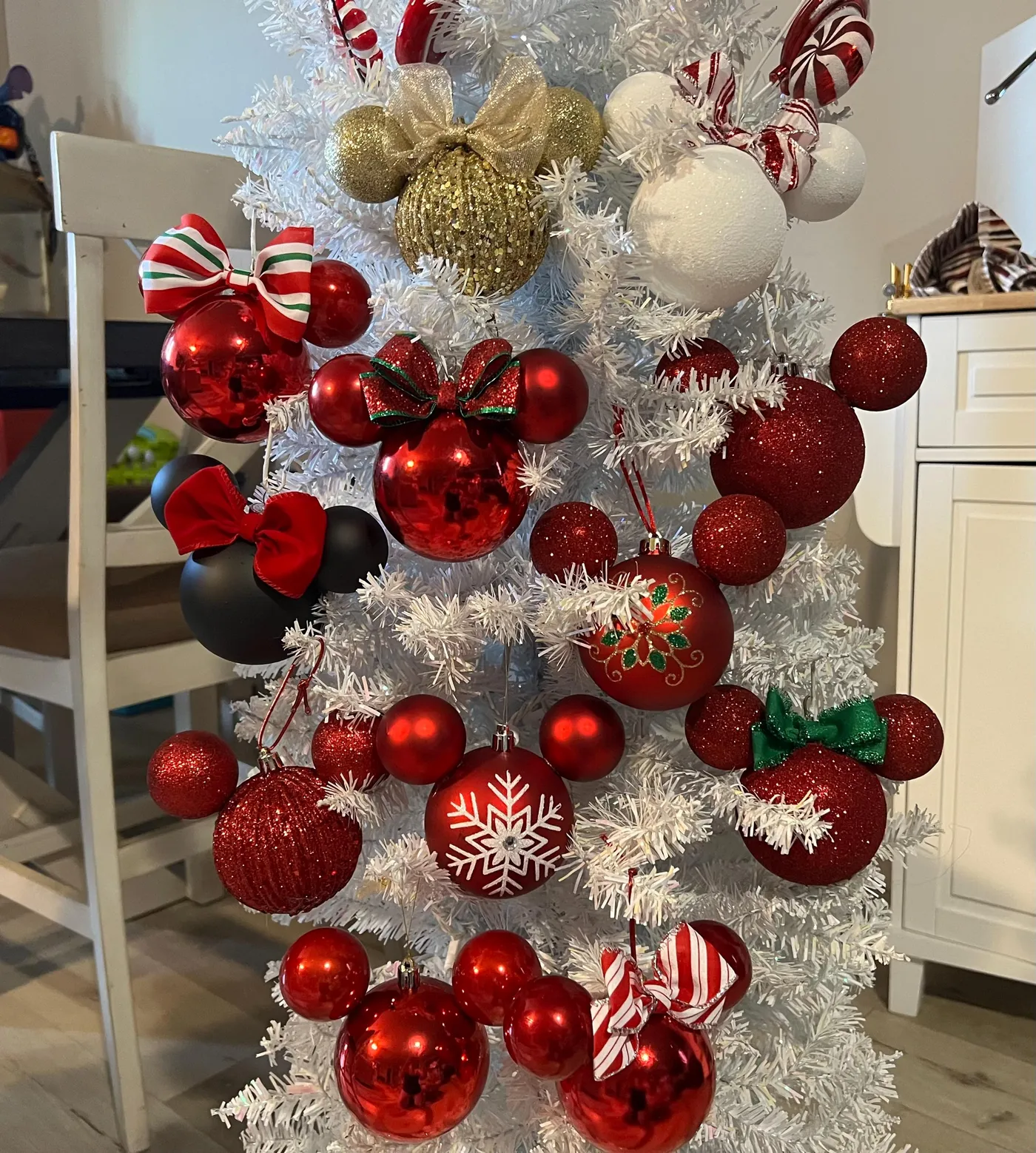 One of my favorite Mickey Mouse ornaments. #disneychristmas RARE Disney Mickey Mouse Decorating the Tree
