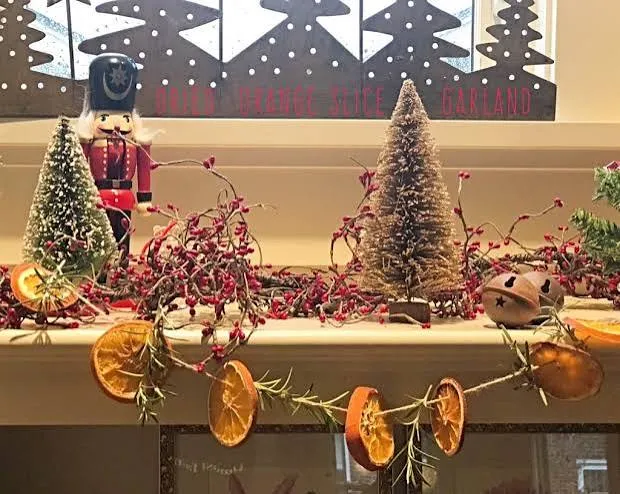 orange slice garland - grace grits and gardening