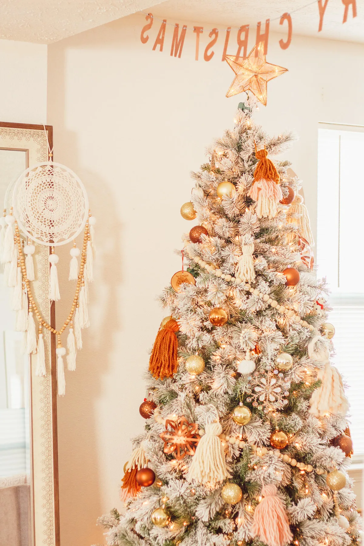 Our Cozy Bohemian Christmas Decor - Abby Saylor Armbruster