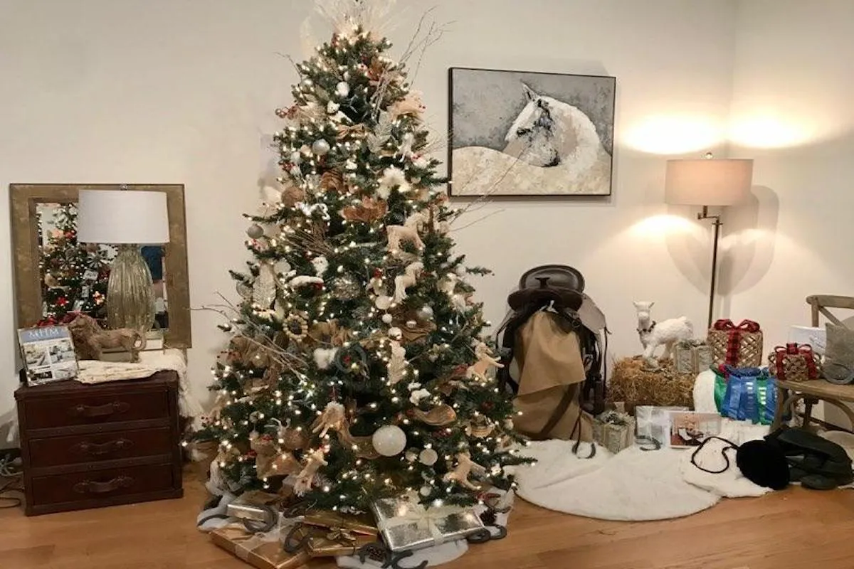 Our 'White Stallion' at the Festival of Trees - MHM Professional Staging