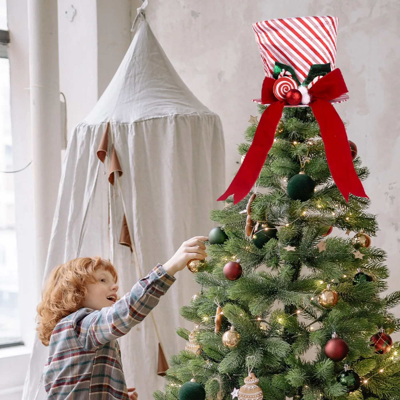 Oversized Santa Hat Tree Topper Large Santa Hat Tree Topper