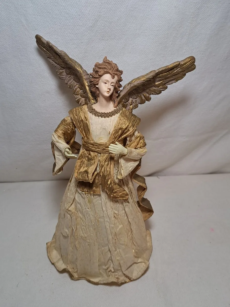 Paper Victorian Angel Tree Topper Christmas Angel Tree Topper Bruce Catt  Dresden Paper Victorian Star