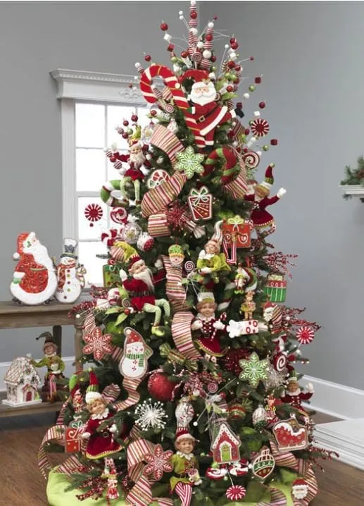 Part 2 Peppermint & Gingerbread Christmas Tree Ideas & Inspiration |  Jeannie Pence
