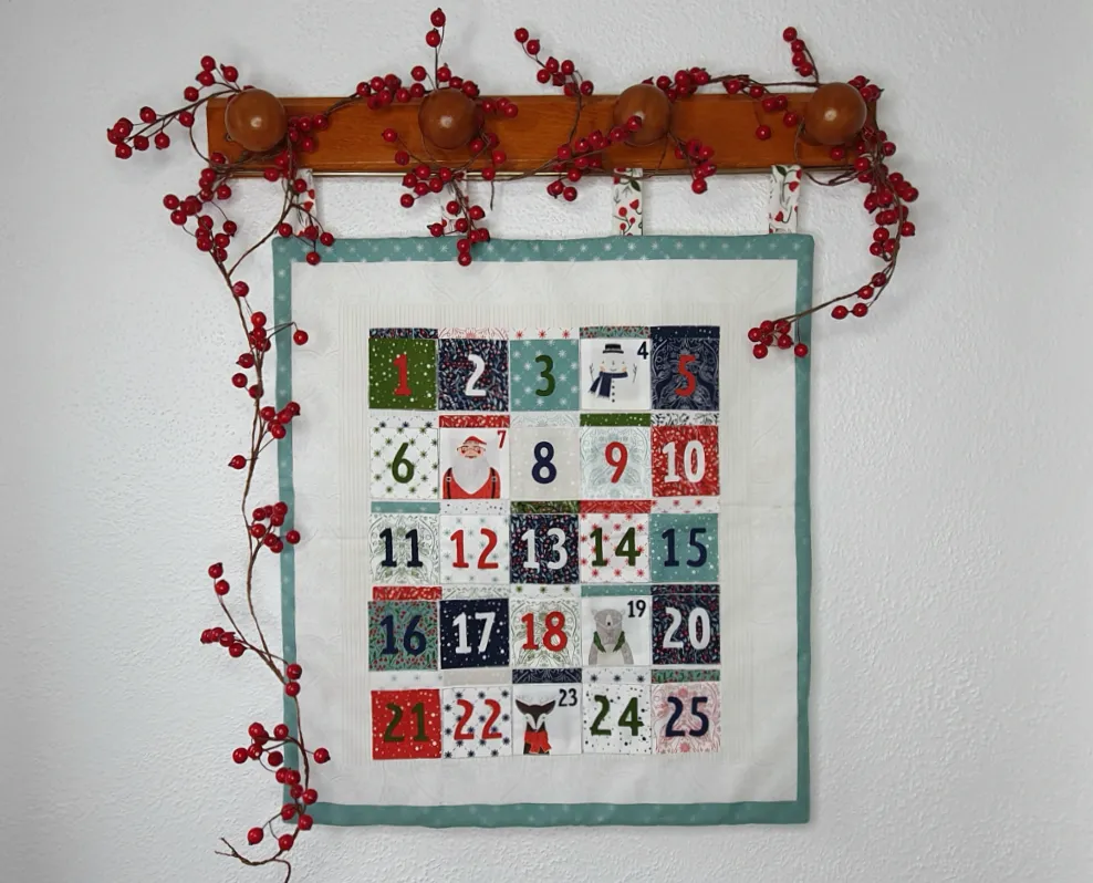 Pattern Advent Calendar Craft Fabric Panels Buy Christmas Advent Calendar  Hand Embroidery Pre Printed Fabric Pattern