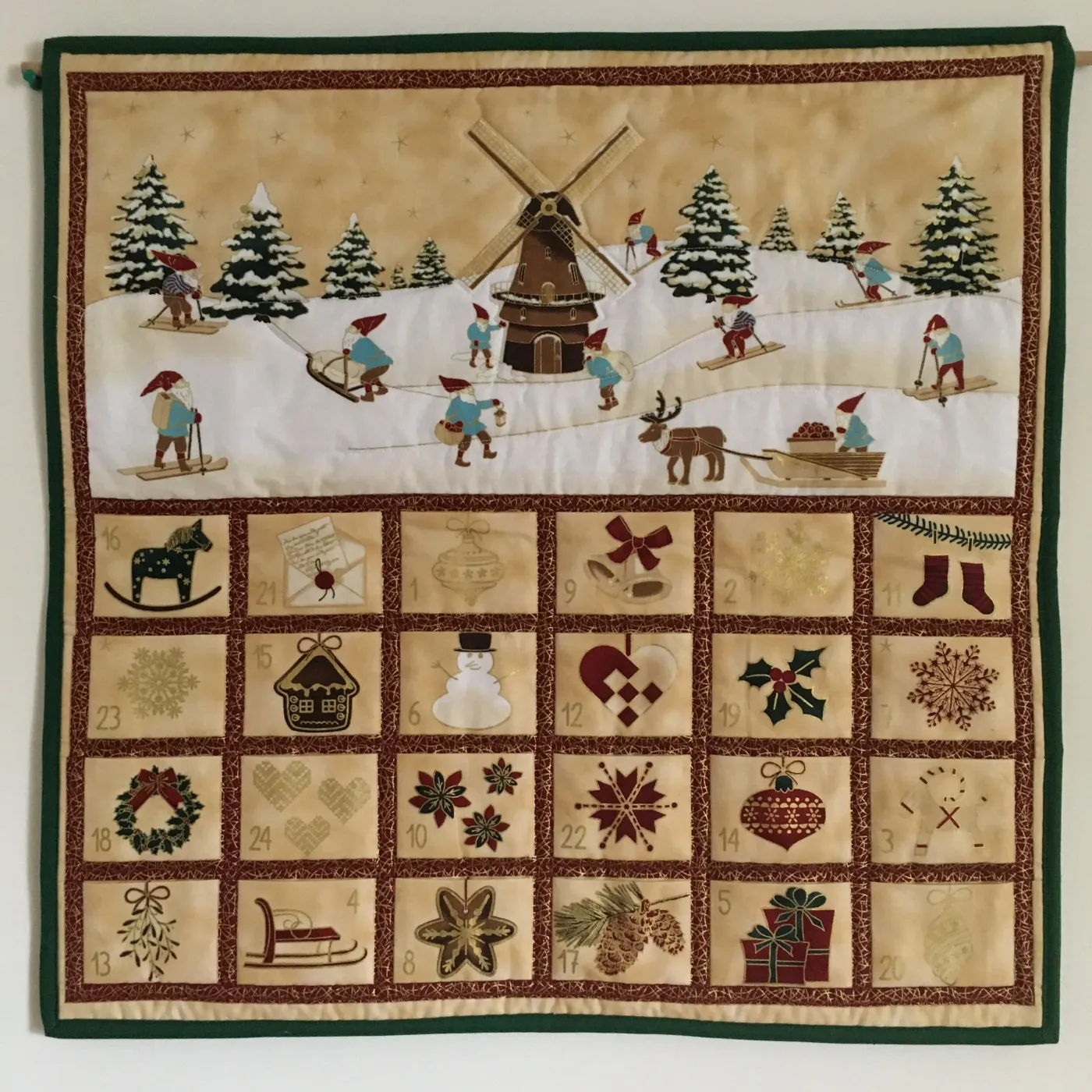 Pattern Advent Calendar Craft Fabric Panels Advent Calendar Panel Two Yard  Fabric Bundle – Sew Sofia