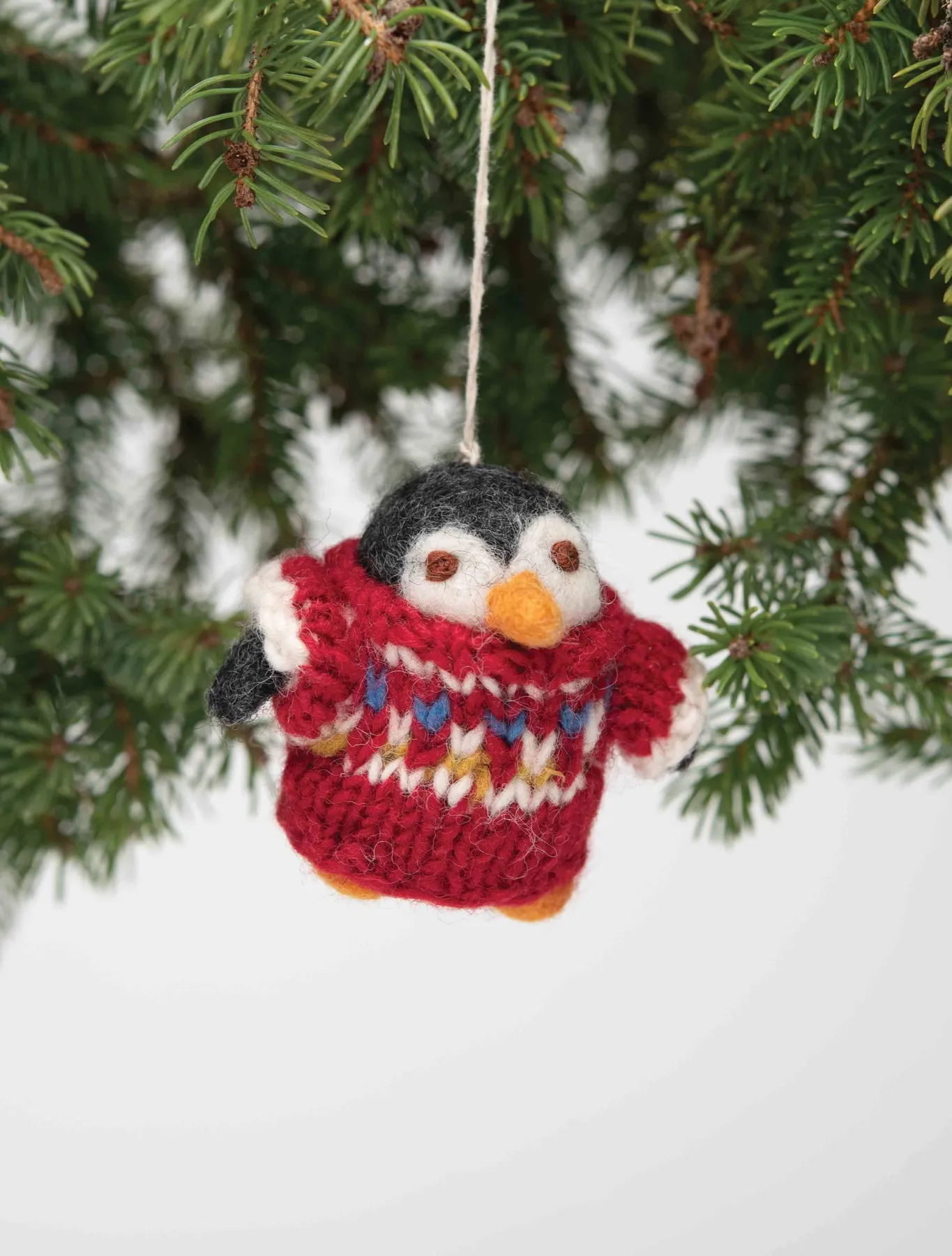 Penguin in Sweater Felt Ornament – Uffda Shop