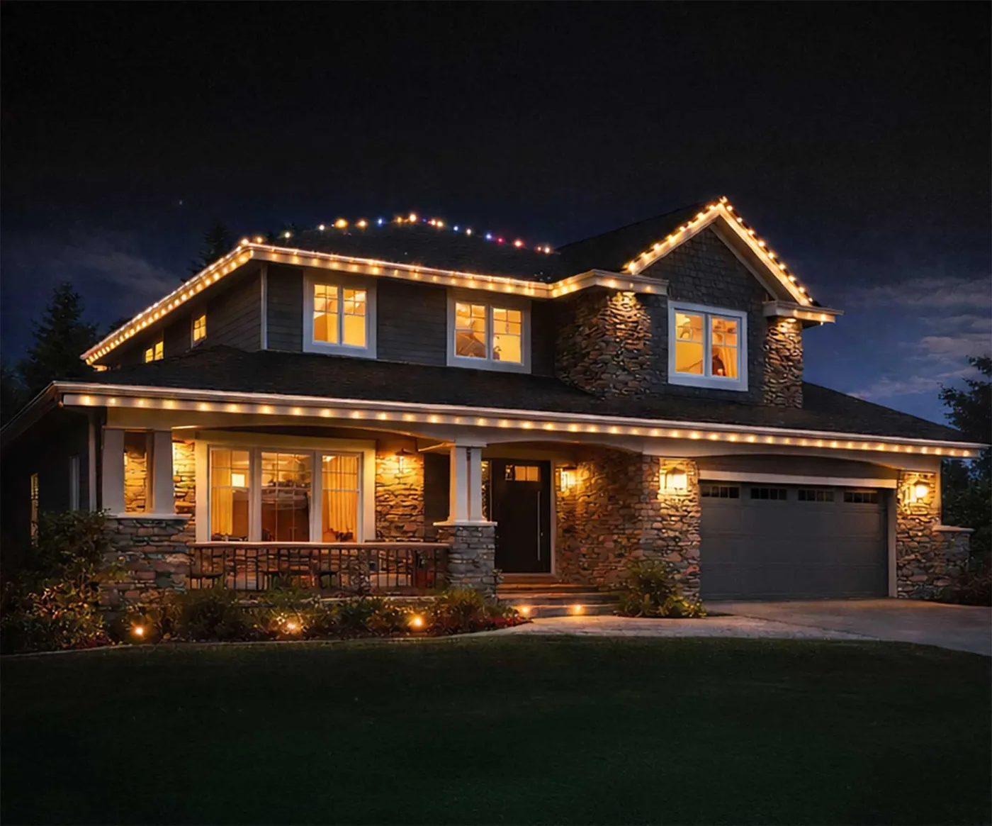 Permanent Outdoor Lighting Minneapolis - chameleonsmartlighting.com