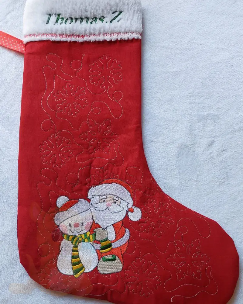 Personalised Quilted Christmas Stocking | Cute a Roo