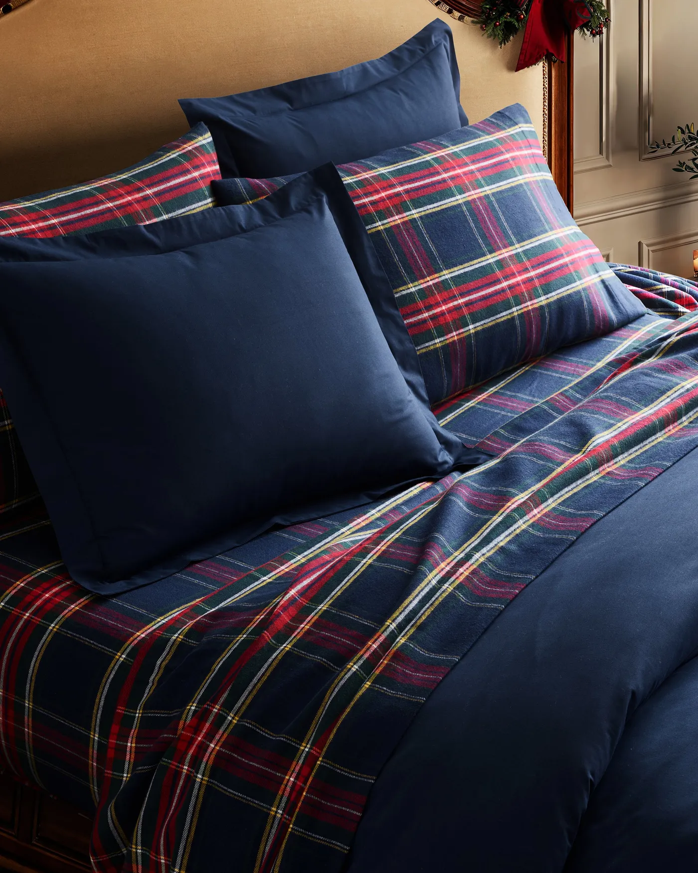 Petite Plume Flannel Sheets in Windsor Tartan Queen