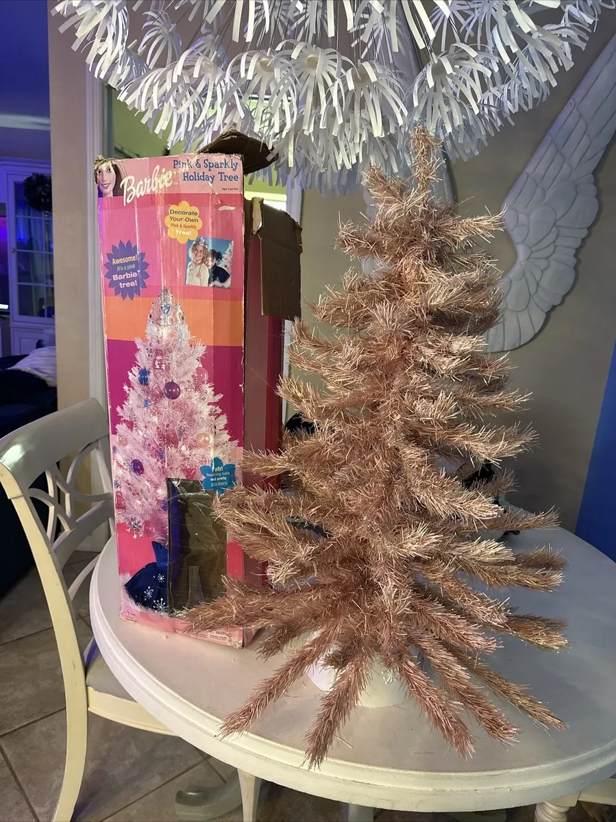 Pink Barbie Christmas Tree Barbie Doll Amongst Silver And Pink Christmas  Tree Decorations Photograph By Matteo