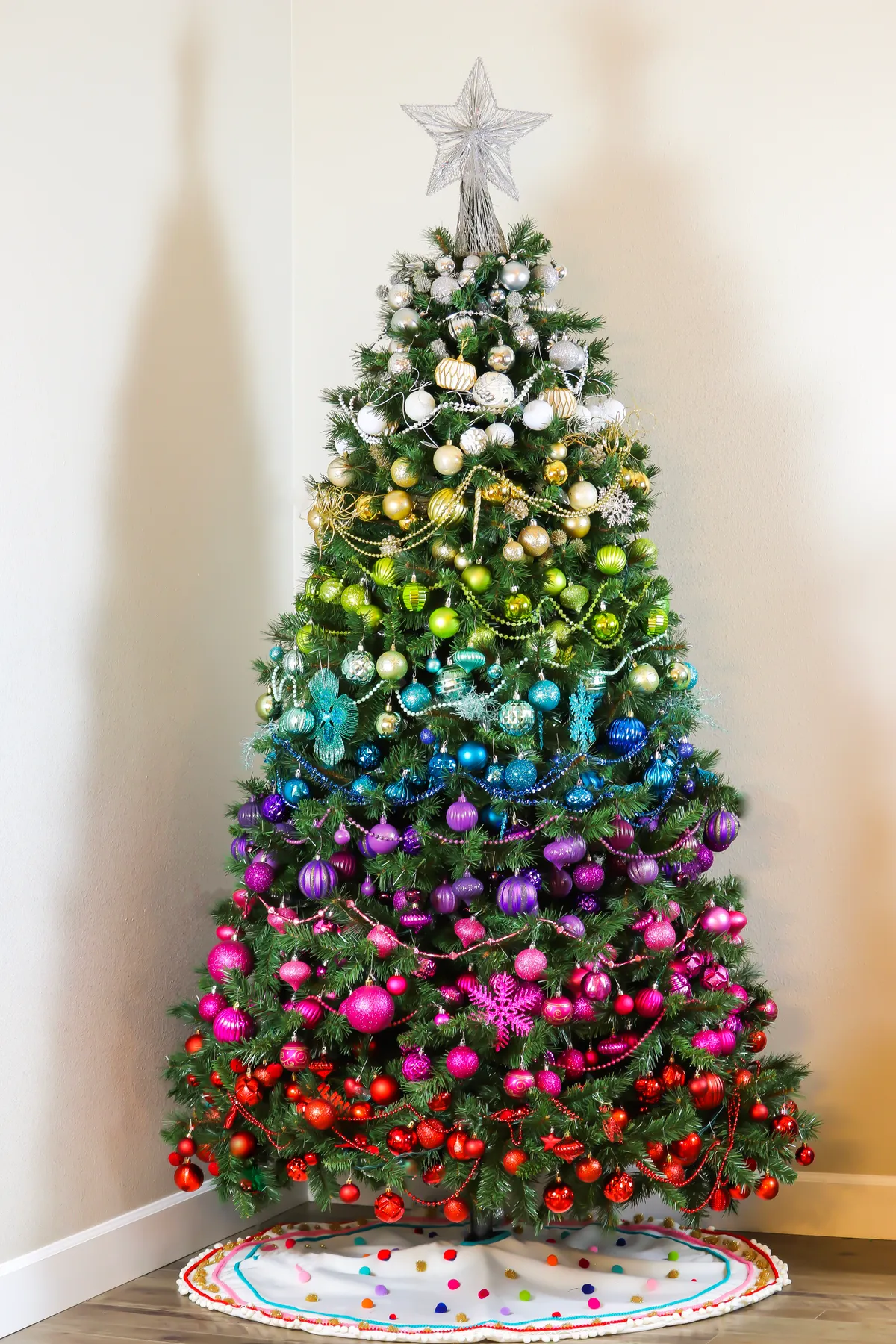 Rainbow Ombré Christmas Tree – Serretta Style