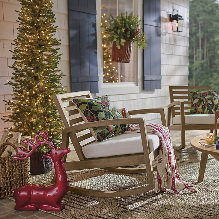 Red Cast-aluminum Deer