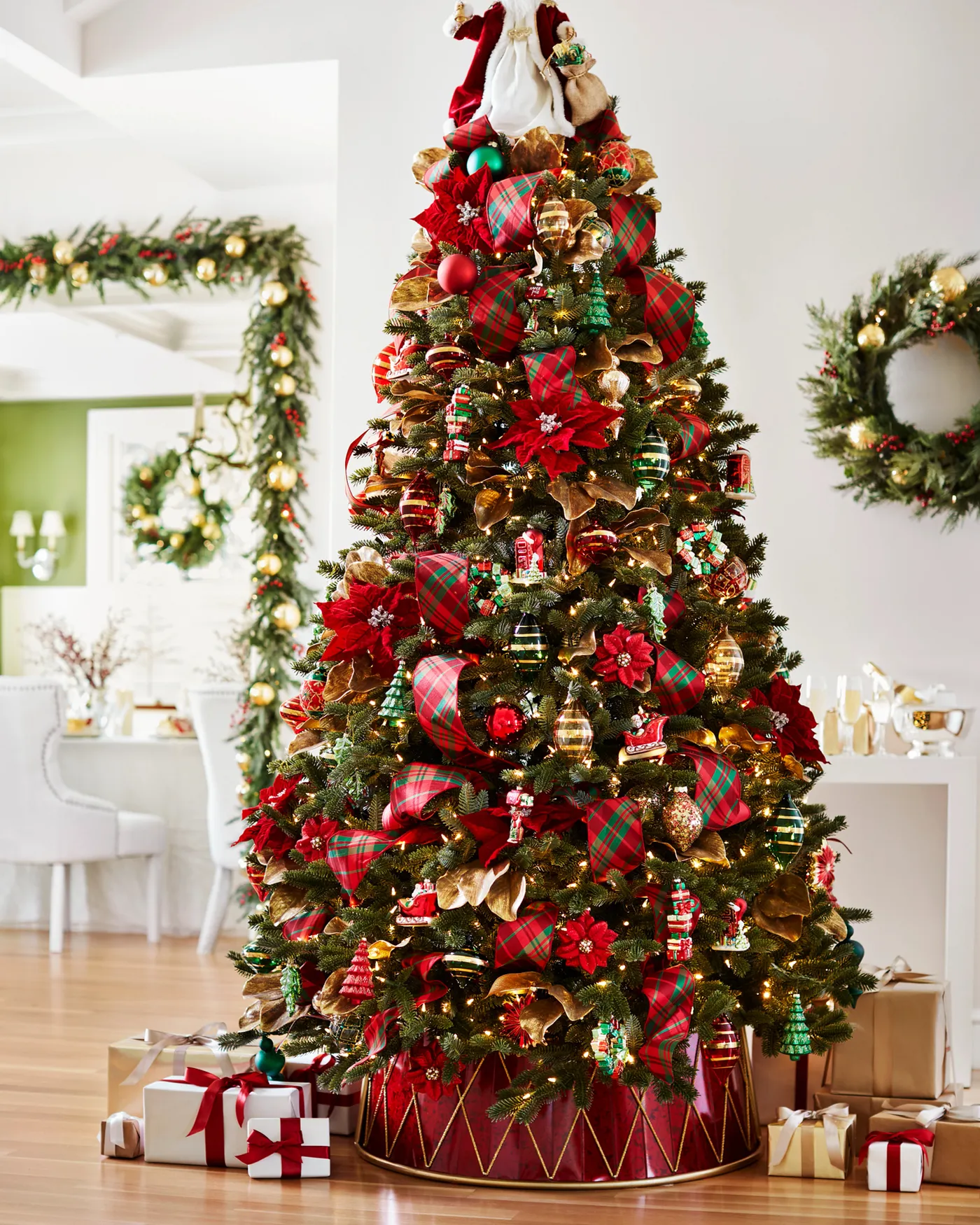 Red Drum Christmas Tree Collar | Balsam Hill