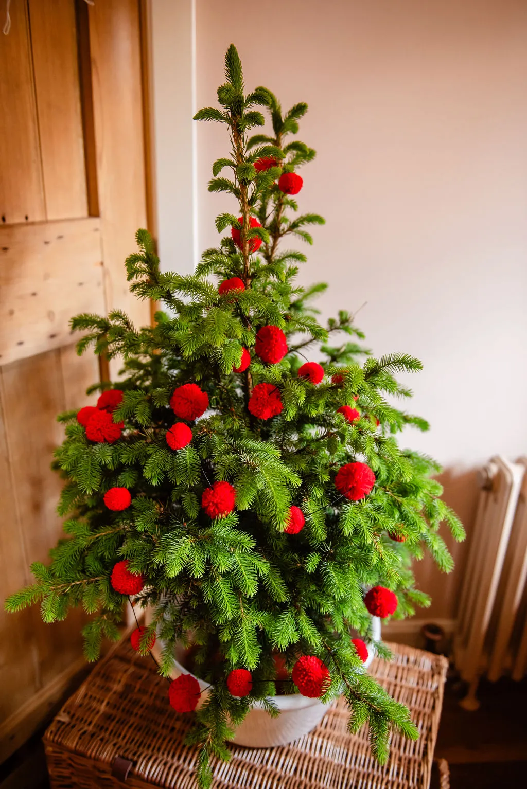 Red Pom Pom Garland – PomPom Galore