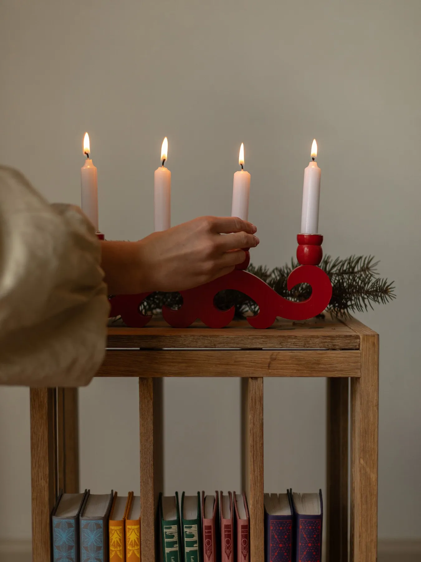 Red Scandinavian Candleholders – Heirloom Art Co.