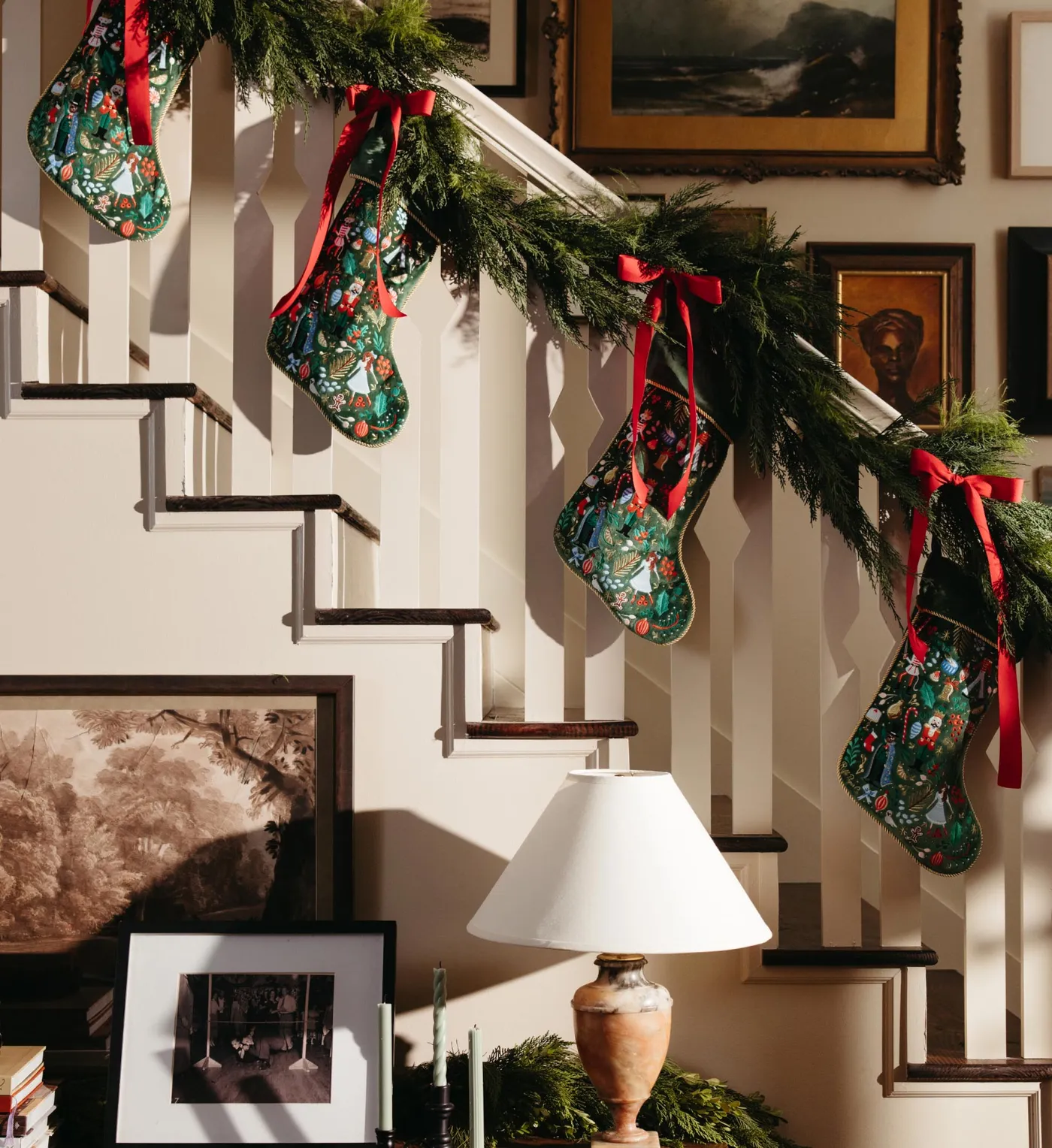 Rifle Paper Co. Embroidered Stocking Nutcracker
