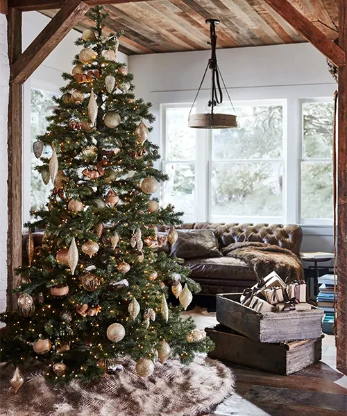 Rustic Christmas Tree Country Country Christmas Decorations Wreaths,  Stockings Ornaments