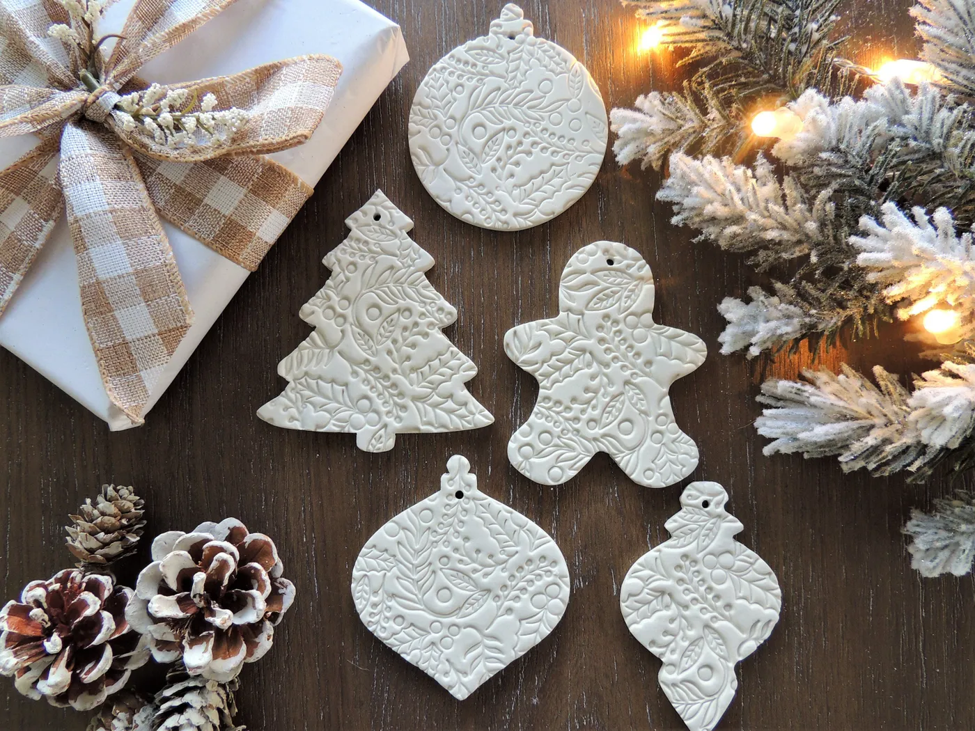 Scandinavian Christmas Ornament Set - Assorted