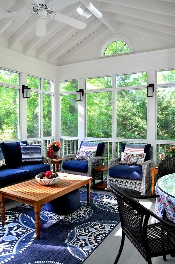 Screened Porch for an Easy, Breezy Living Space