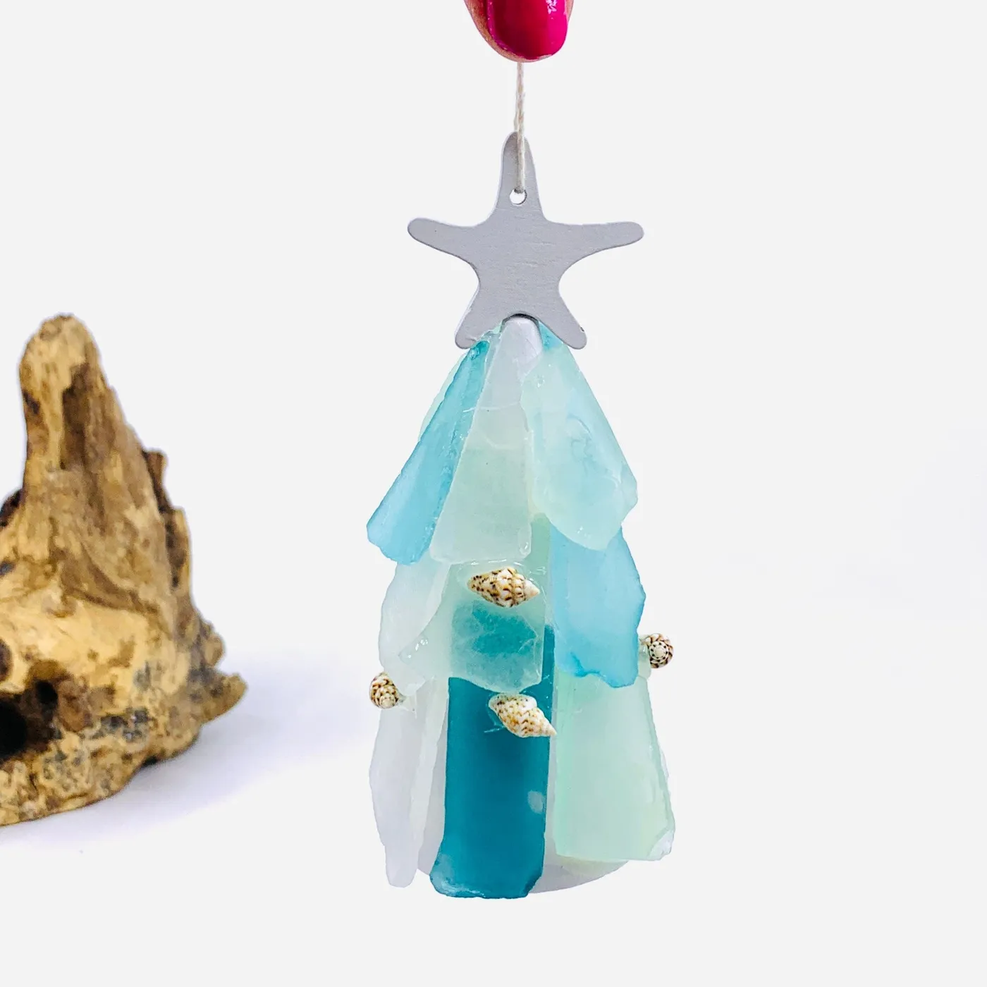 Sea Glass Tree Ornament
