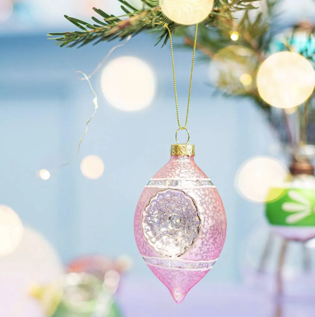 Set Of Four Pastel Vintage Style Baubles By The Best Room