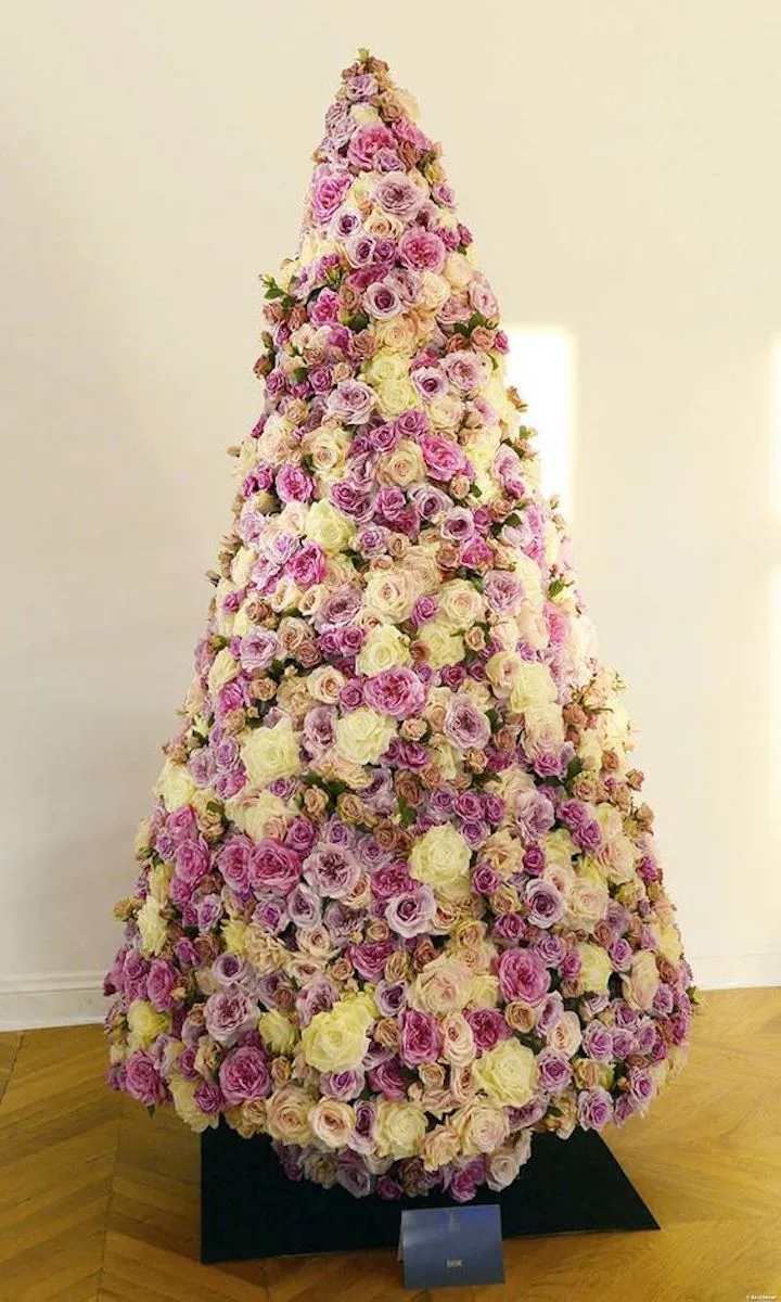 Sightly 6 Ft Christmas Tree Filled With Artificial Flowers - Shrih  Management