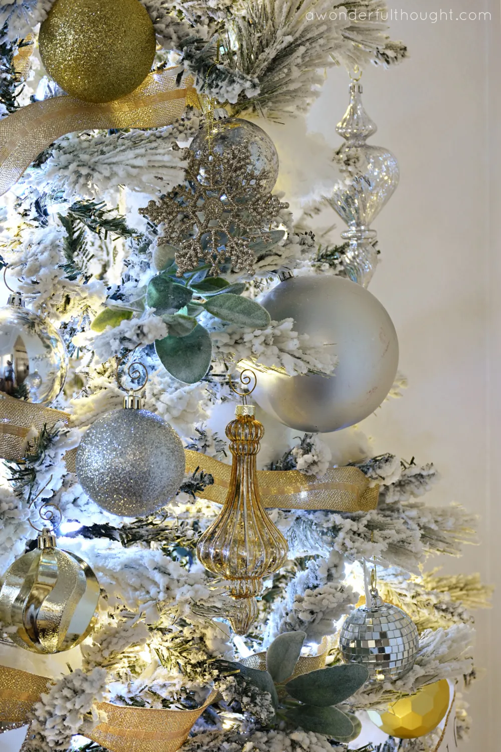 Silver and Gold Christmas Tree - A Wonderful Thought