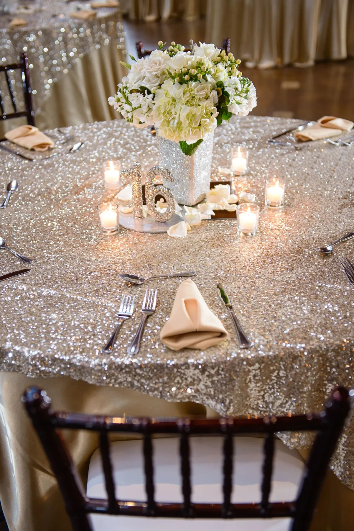 Silver Sparkler Winter Tablescape