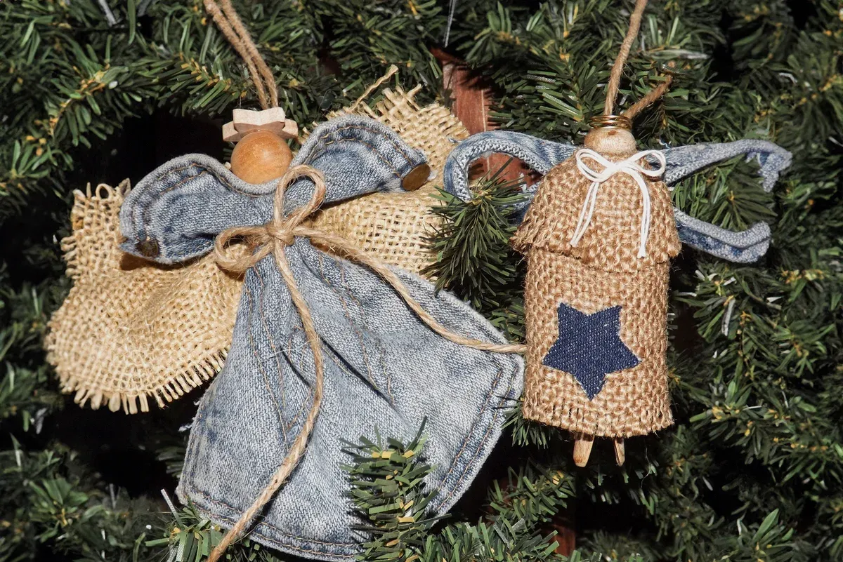 Simple Project Idea: Make Cute DIY Angel Christmas Ornaments From Upcycled  Jeans