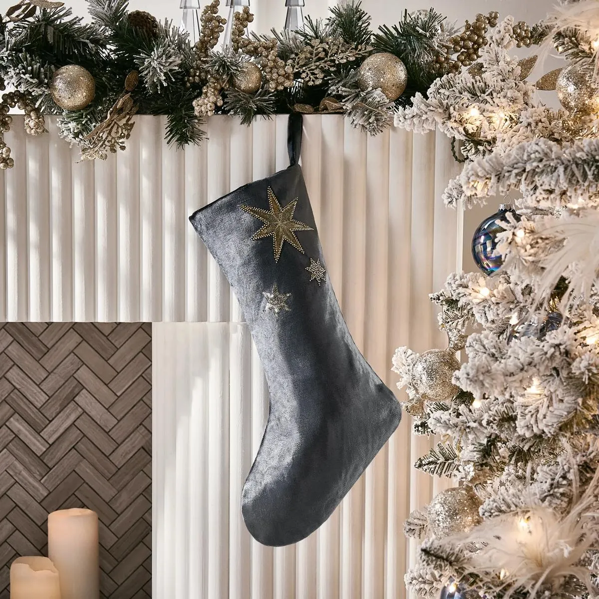 Starlit Holiday Stocking | Z Gallerie