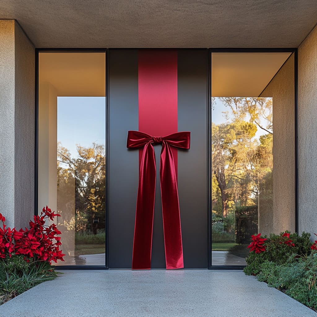 Stylish Front Door Christmas Decorating Ideas That Are Easy to Pull Off | Fancy House Design